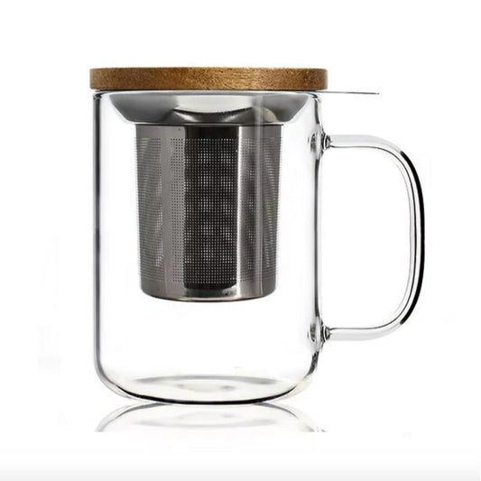 Tisanière en verre avec filtre intégré 450 ml – photo du produit