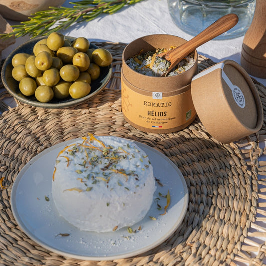 Hélios – Fleur de sel aromatique bio – usage en cuisine