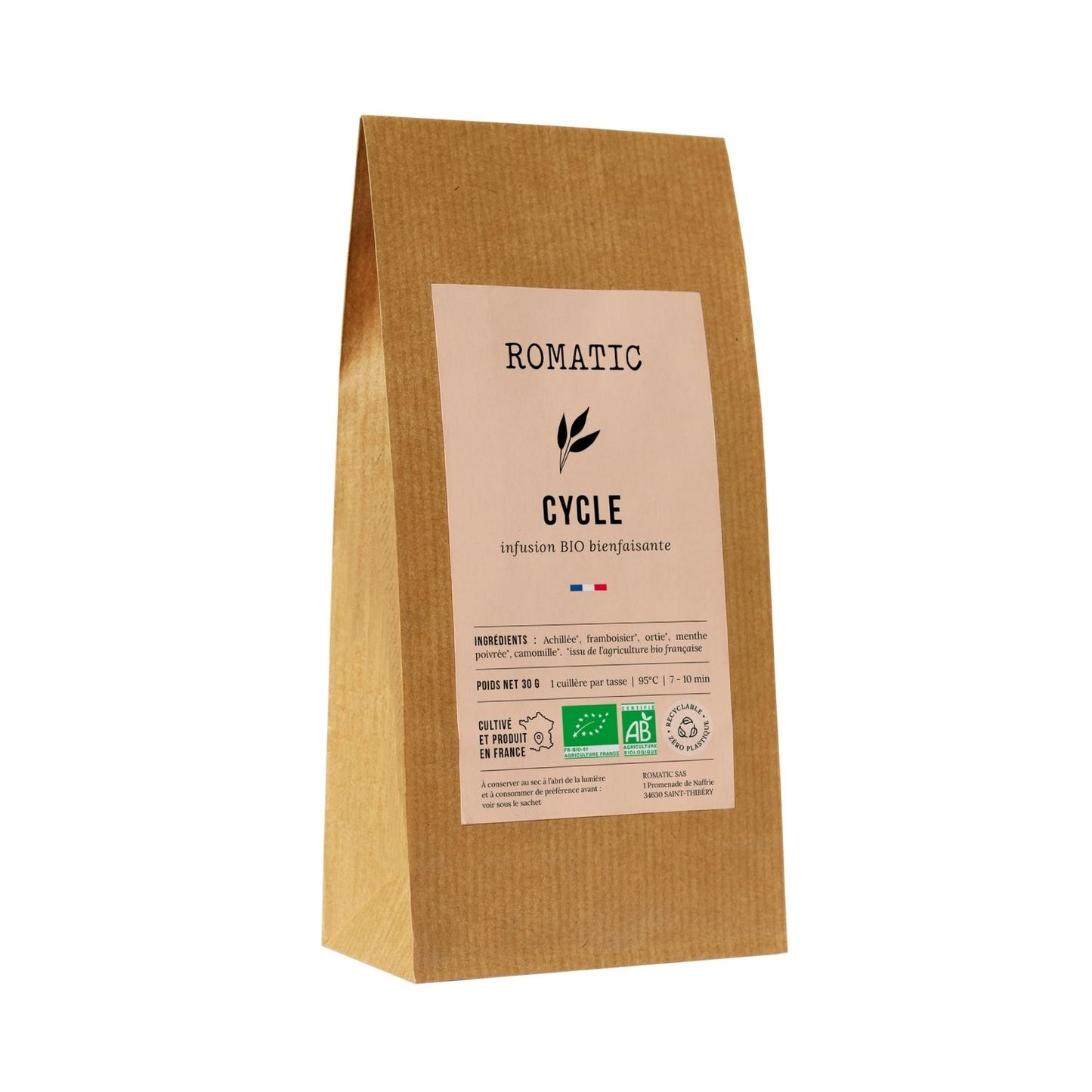 Infusion Cycle bio – éco-recharge (sachet kraft)