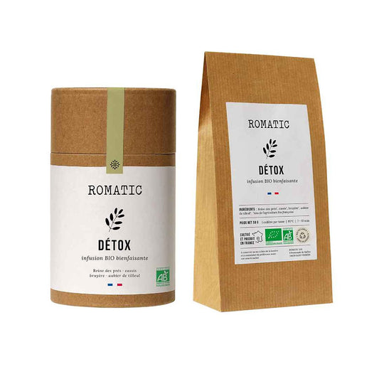 infusion détox bio - bundle boite + éco-recharge kraft