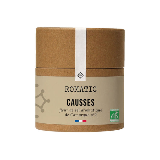 Causses – Fleur de sel aromatique bio – boîte fermée
