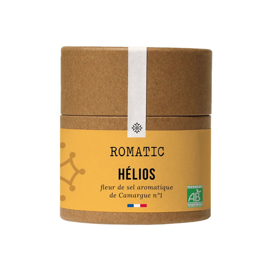 Hélios – Fleur de sel aromatique bio – boîte fermée